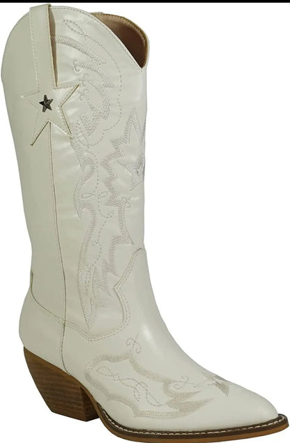 Cowgirl White boots